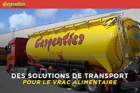 Vrac alimentaire : nos solutions de transport en citerne